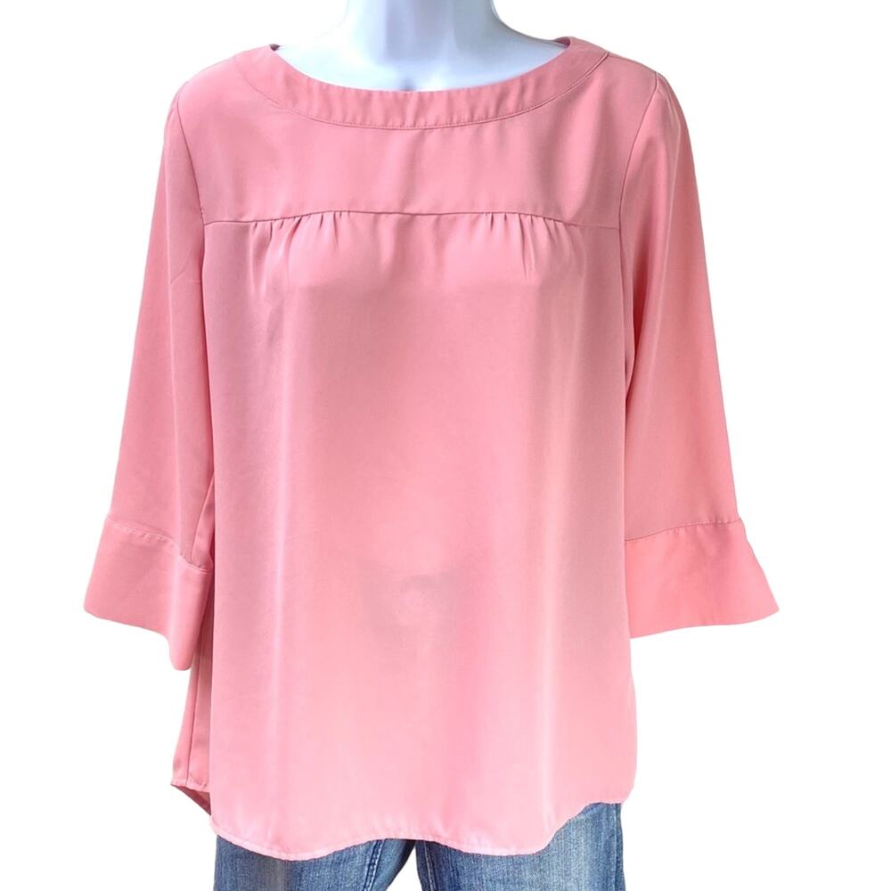 Banana Republic Factory Button Back Pink Top S